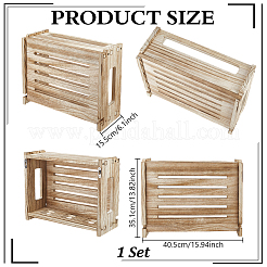 Scatola portautensili in legno rustico da parete&nbsp;AJEW-WH0709-475
