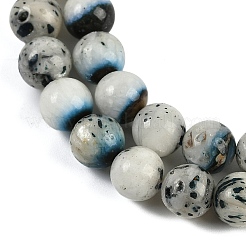 Fili di perline di pietra naturale di ghiacciaio blu ghiaccio&nbsp;G-H062-A04-02