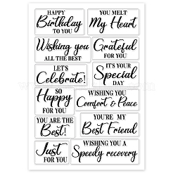 Sellos transparentes de plástico pvc con tema de verano personalizados&nbsp;DIY-WH0631-0581