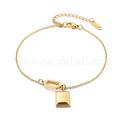 304 Edelstahl-Kabelketten-Charm-Armbänder für Damen&nbsp;BJEW-U021-11G