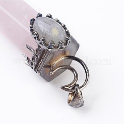Gros pendentifs en quartz rose naturel&nbsp;G-F639-05E