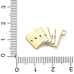 Messing Mikro ebnen Zirkonia Anhänger&nbsp;KK-L229-067G