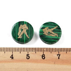 Perline di malachite sintetiche&nbsp;G-F775-D05