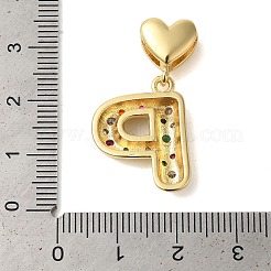 Micro pavé di ottone placcato a cremagliera perdanti di zirconi trasparenti&nbsp;KK-C067-12G-P