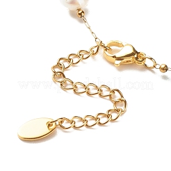 Pulsera de perlas y apatito natural&nbsp;BJEW-JB08293-04