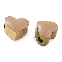 Ionenplattierung (IP) 304 Edelstahl-Emailleperlen&nbsp;STAS-B075-09G-07