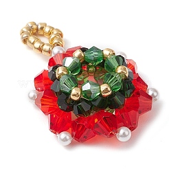 Pendentifs en verre de Noël&nbsp;PALLOY-JF03010-02