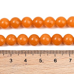 Gefärbt natürlichen weißen Jade Perlen Stränge&nbsp;GG-CBAD029-A08-8mm