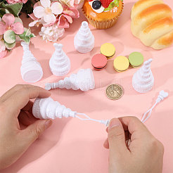 Bouteille à bulles en plastique en forme de gâteau&nbsp;AJEW-WH0752-234B