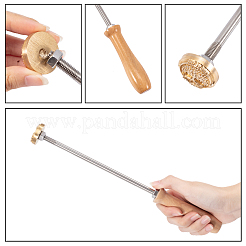 Prägen Prägen Löten Messing mit Stempel&nbsp;AJEW-WH0113-15-99