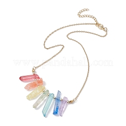 Colliers avec pendentif en forme de balle en cristal de quartz naturel&nbsp;NJEW-JN04622
