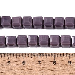 Abalorios opacas de vidrio hebras&nbsp;GLAA-R041-8x8mm-C06