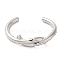 Bracelets manchettes enroulés en fil d'acier inoxydable 304 anti-ternissement&nbsp;BJEW-Q773-06E-P
