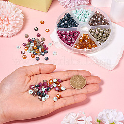 48g 6 couleurs perles acryliques opaques&nbsp;OACR-TA0003-50