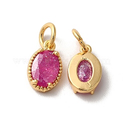 Vrais pendentifs en laiton plaqué 18k or véritable micro pavé zircone cubique&nbsp;KK-M243-07G-03
