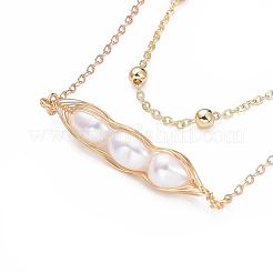 Ensembles de collier pendentif en laiton&nbsp;NJEW-JN02469