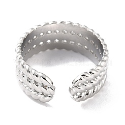 Anlaufgeschützte Fingerringe aus 304 Edelstahl&nbsp;X-RJEW-L102-40P
