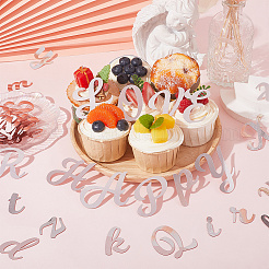 2 juego de insertos de acrílico para cupcakes con efecto espejo y temática de cumpleaños&nbsp;AJEW-SP0001-77B