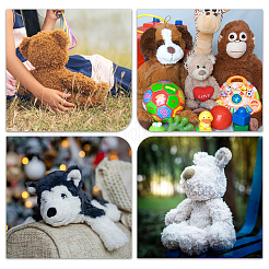 DIY Plüsch-Chenille-Stick mit Plastikaugen und -nasen-Sets&nbsp;DIY-WH0170-45
