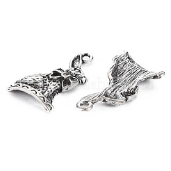 Tibetischer stil Aluminium Anhänger & Charms&nbsp;PALLOY-T075-135AS-RS