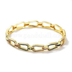 Bracelets à charnière en laiton avec micro pavé de zircone cubique&nbsp;BJEW-Z061-01A