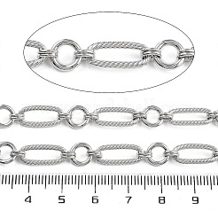 Catene a maglie ovali in ottone placcato cremagliera&nbsp;CHC-G023-07P