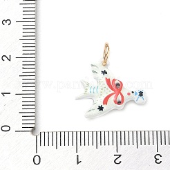 Laiton avec pendentifs en émail&nbsp;KK-CBAF749-03D