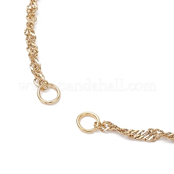 Herstellung von Singapur-Kettenarmbändern aus Edelstahl 304&nbsp;AJEW-JB01306-01