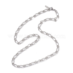 Collares de cadena fígaro de acero inoxidable 304 de 5 mm para mujer&nbsp;NJEW-JN05629