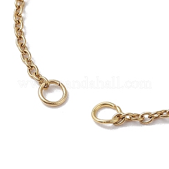 2 pz 2 colori regolabile 304 catene in acciaio inox braccialetti making&nbsp;AJEW-JB01216