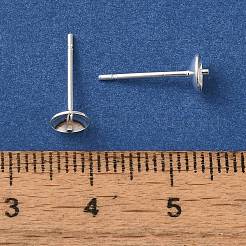 Ricerca di orecchini a bottone in ottone&nbsp;KK-K383-01C-S