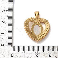 Pendenti in zirconi cubici trasparenti in micro pavè di ottone&nbsp;KK-K345-08G