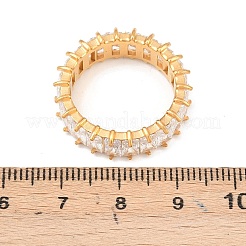 Fingerringe aus 304 Edelstahl mit Mikropflaster und Zirkonia&nbsp;RJEW-D336-11G