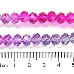 Fili di perline in vetro verniciato trasparente&nbsp;X1-DGLA-A034-T6mm-A06