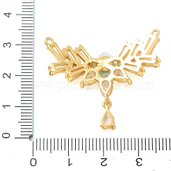 Pendentifs en zircone cubique clair en laiton&nbsp;CU-CBA2C2D-04G-06