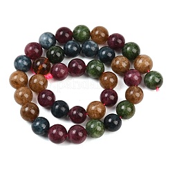 Natürliche grüne Jade Imitation Turmalin Perlen Stränge&nbsp;G-B046-08D-10mm