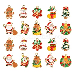 20 pendentifs en alliage émaillé sur le thème de Noël&nbsp;ENAM-FS0002-13