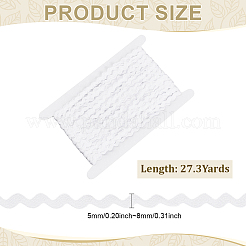 25 m langes gewelltes Fransenband aus Polyester&nbsp;OCOR-ME0001-90A