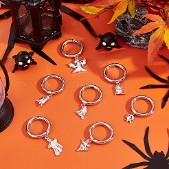 14 breloques en alliage pour chaussures sur le thème d'Halloween.&nbsp;HJEW-GO00044