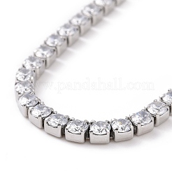 304 Edelstahl-Strass-Strass-Kettenarmbänder&nbsp;STAS-B021-14P-A