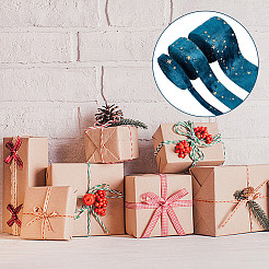 Cintas de franela con estampado de estrellas doradas de doble cara de 6 m y 3 estilos para manualidades de costura&nbsp;OCOR-GO0001-13B