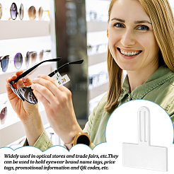 100 Stück transparente PVC-Gläser-Preisschildhülle&nbsp;CDIS-GA0001-04