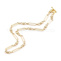 Collane di ottone catena a maglia&nbsp;X-NJEW-JN03365