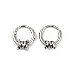 Creolen aus chirurgischem Edelstahl 316 mit Knoten&nbsp;EJEW-G416-30AS