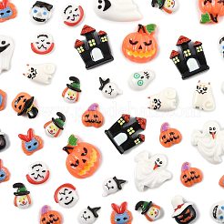 14 Stile Halloween Thema leuchtende Harz Decoden Cabochons&nbsp;CRES-FS0001-29