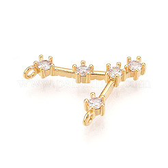 Pendentifs avec zircon cubiques à micro-pavés en laiton&nbsp;KK-N261-120D-G