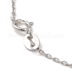 Collane con catena satellitare in argento sterling placcato rodio&nbsp;STER-NH0001-07B-P