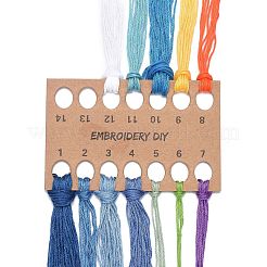 Diy gewebtes netz/netz mit federmuster stickset&nbsp;DIY-O021-19B