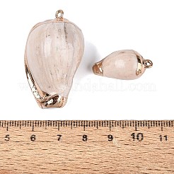 Pendentifs en spirale naturelle galvanoplastie&nbsp;SSHEL-Q100-51G