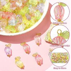 200 pendentif en plastique ABS transparent&nbsp;PALLOY-CJ00120